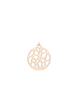 Les Georgette Pendentif Dorée Rose Nénuphar 25mm (sans Cuir)