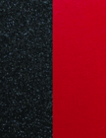 Les Georgette Cuir pour Boucles d'Oreilles Paillettes noires/Rouge