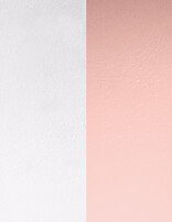 Les Georgette Cuir Boucles d'Oreilles Gris Clair/Rose Clair