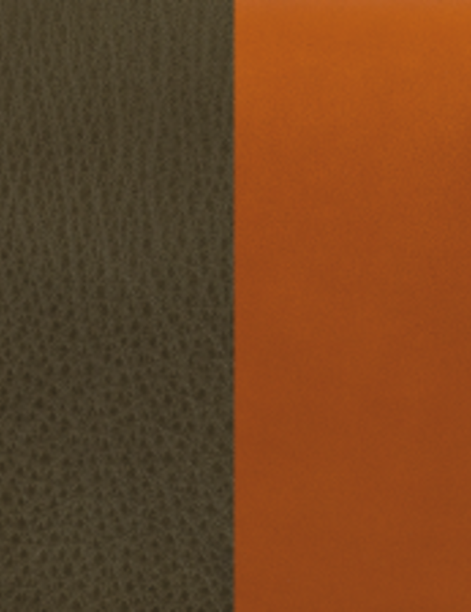 Les Georgette Cuir 14 mm Kaki/Cognac