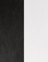 Les Georgette Cuir 14 mm Noir/Blanc