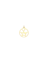 Les Georgette Pendentif Girafe Dorée 16mm