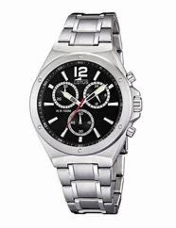 Lotus Montre pour Homme Chronographe en acier inoxydable