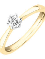 J&A  1970 Bague or jaune 1 DIA 0.20 18KW2.83