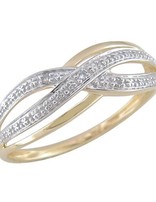 J&A  1970 Bague or blanc 3 DIA 0.02/H-18K1.85