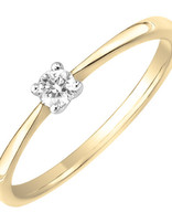 J&A  1970 Bague or blanc 1 DIA 0.11/H 18 KW 1.87 JA1733