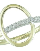 J&A  1970 Bague or bicolore 11 DIA 0.13/H