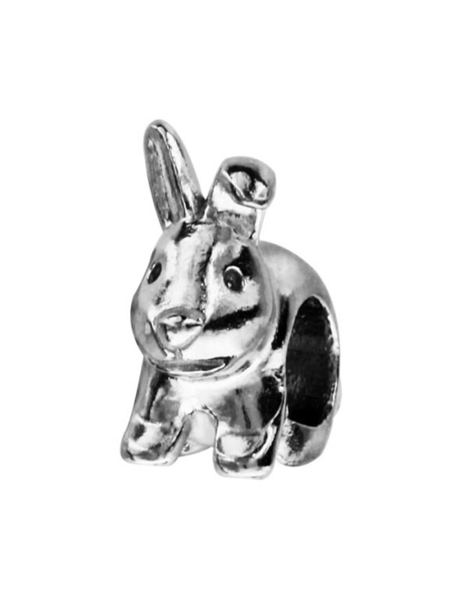 Thabora Charms coulissant argent rhodié lapin