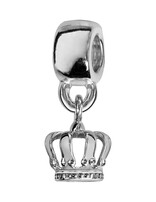 Thabora Charms coulissant argent rhodié suspendu couronne