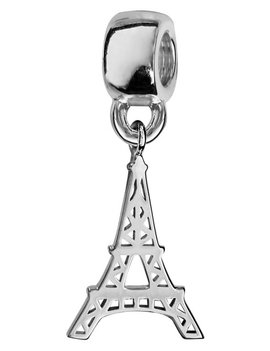 Thabora Charms coulissant argent rhodié suspendu Tour Eiffel