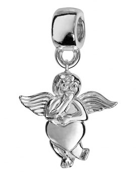 Thabora charms coulissant argent rhodié suspendu angelot