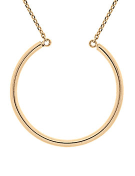Thabora Collier plaqué or cercle charms 50 + 5 cm