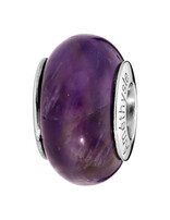 Thabora Charms coulissant argent rhodié pierre naturelle améthyste