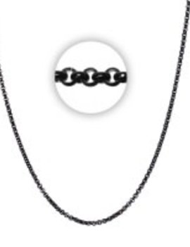 IXXXI Collier IXXXI 3 mm Necklace 80 cm Black