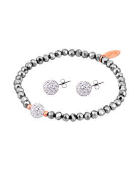 Lotus Silver Parure Bracelet et Boucles d'oreilles Lotus Silver