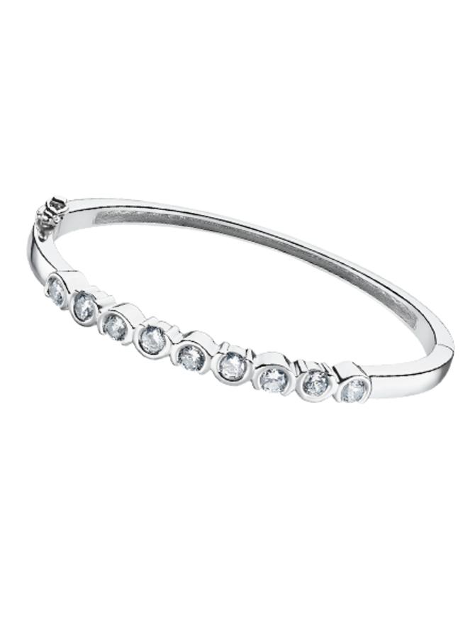 Lotus Silver Bracelet en Argent avec pierres de zirconiums