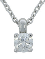 J&A  1970 Collier en or blanc 18 carats et diamant