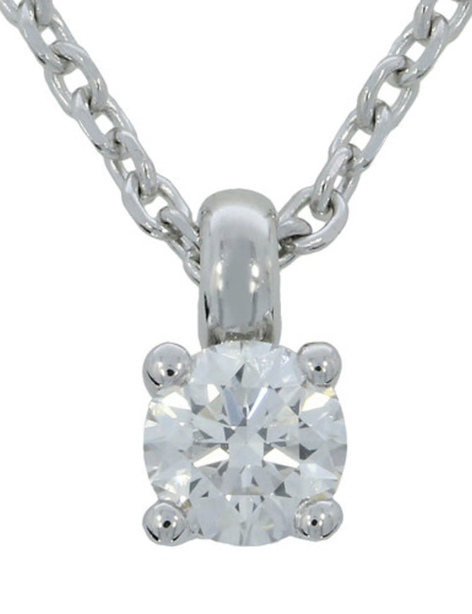J&A  1970 Collier en or blanc 18 carats et diamant