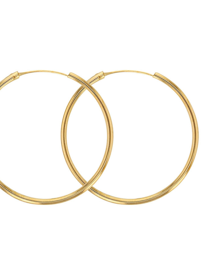 Boucles d'oreilles créoles or 18ct