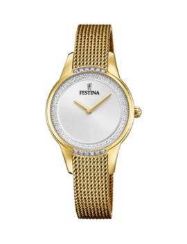 Festina Montre Festina  pour femme. Avec un boîtier en acier avec zircon, verre en minéral, equipé d'un bracelet en Maillons en acier inoxydable