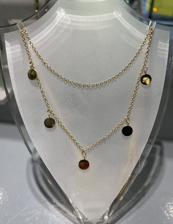 Miss Go Collier Double Argent Doré