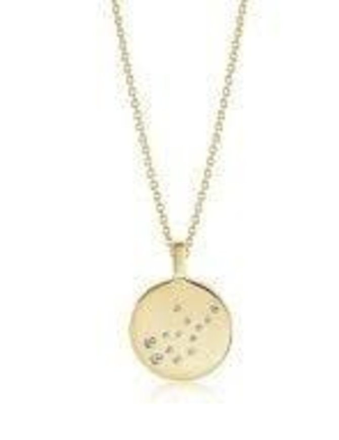 Sif Jakobs Collier + pendentif Vierge Argent Doré 18K