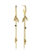 Sif Jakobs Boucles d'Oreilles Pendantes Argent plaqué Or 18K