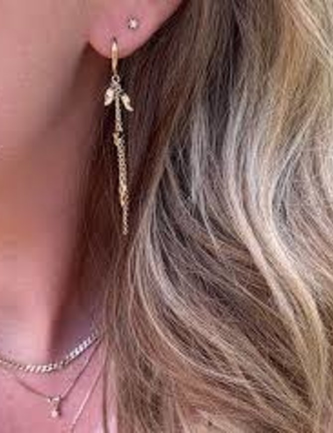 Sif Jakobs Boucles d'Oreilles Pendantes Argent plaqué Or 18K