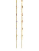 Sif Jakobs Boucles d'Oreilles Argent Plaqué Or 18K Chaine double