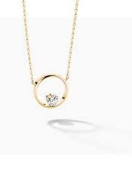 FJF Jewellery Collier Icon Heart Necklace Argent  Plaqué Or 18K