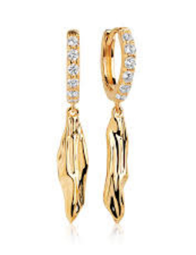 Sif Jakobs Boucles d'Oreilles SIF Jacobs  Feuilles Doré 18K