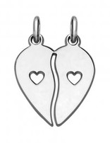 Thabora Pendentif Coeur à Partager Amitié Argent