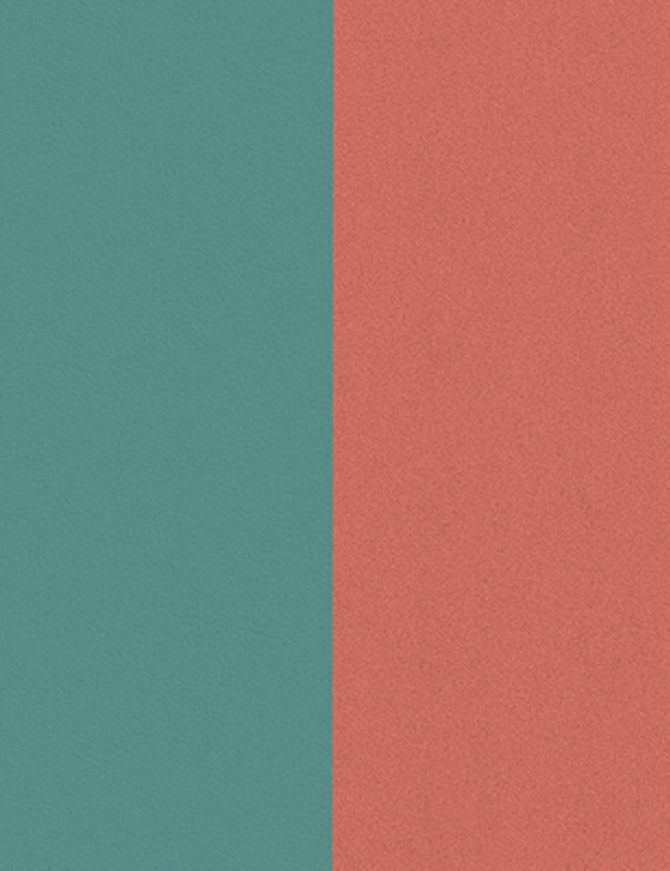 Cuir BO 16mm Bleu Mineral/Argile Rose 703218299EJ000