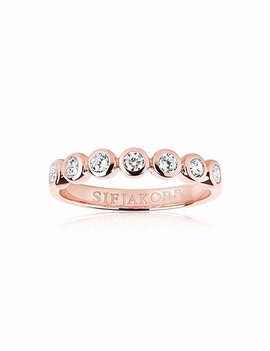 Sif Jakobs Bague Sif Jakobs Plaqué Or Rosé 18K SARDINEN T52
