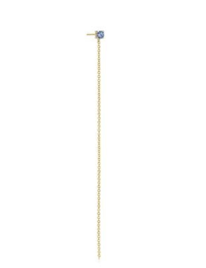 Sif Jakobs Boucle pour 1 Oreille Sif Jakobs Plaqué Or 18K + Zircon Bleu