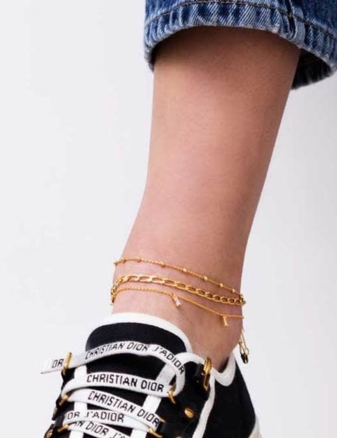 Sif Jakobs Bracelet Cheville Sif Jakobs Plaqué Or 18K