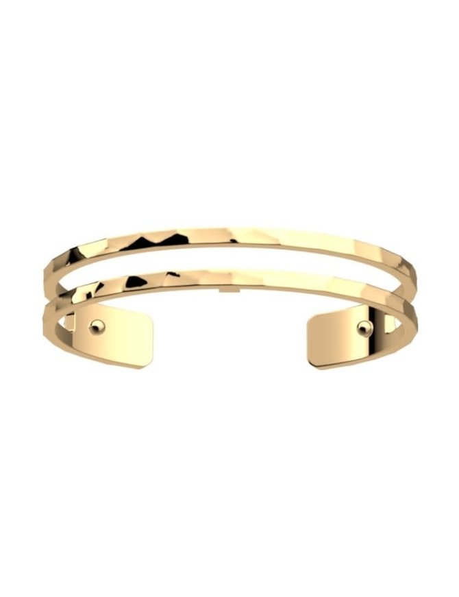 Les Georgette Bracelet Doré brillant pure martelée 8 mm