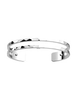 Les Georgette Bracelet argent brillant pure martelée 8 mm