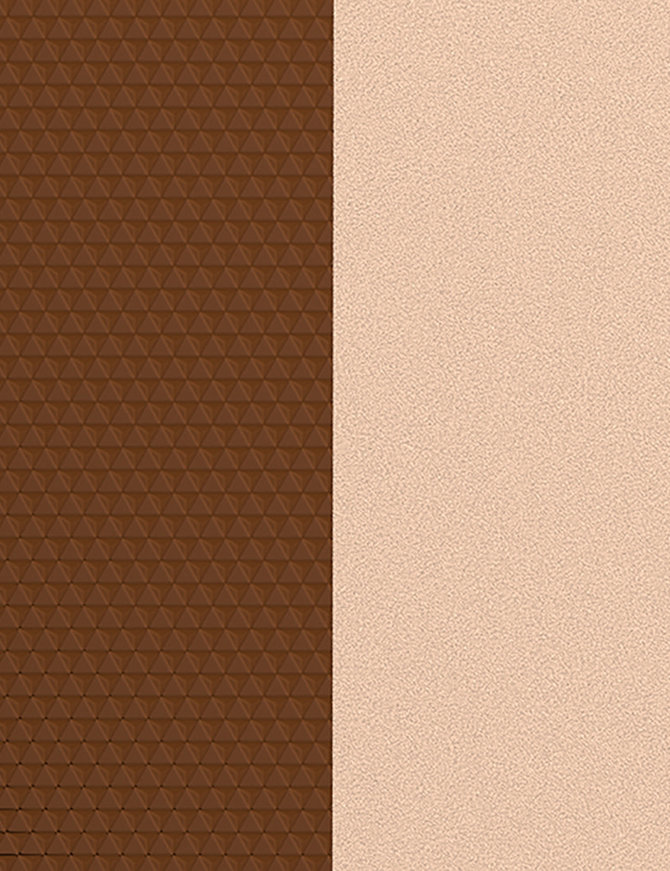 Les Georgette Cuir 40 mm bronze cubique/pêche blanche - Réf. 702145799Q7000