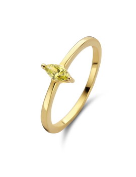 Naiomy Moments Bague Argent Plaqué Or 18K T54