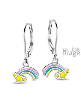 Orage Kids Boucles d'Oreilles Pendantes Arc en Ciel