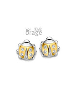 Orage Kids Boucles d'Oreilles Argent Coccinelles jaunes