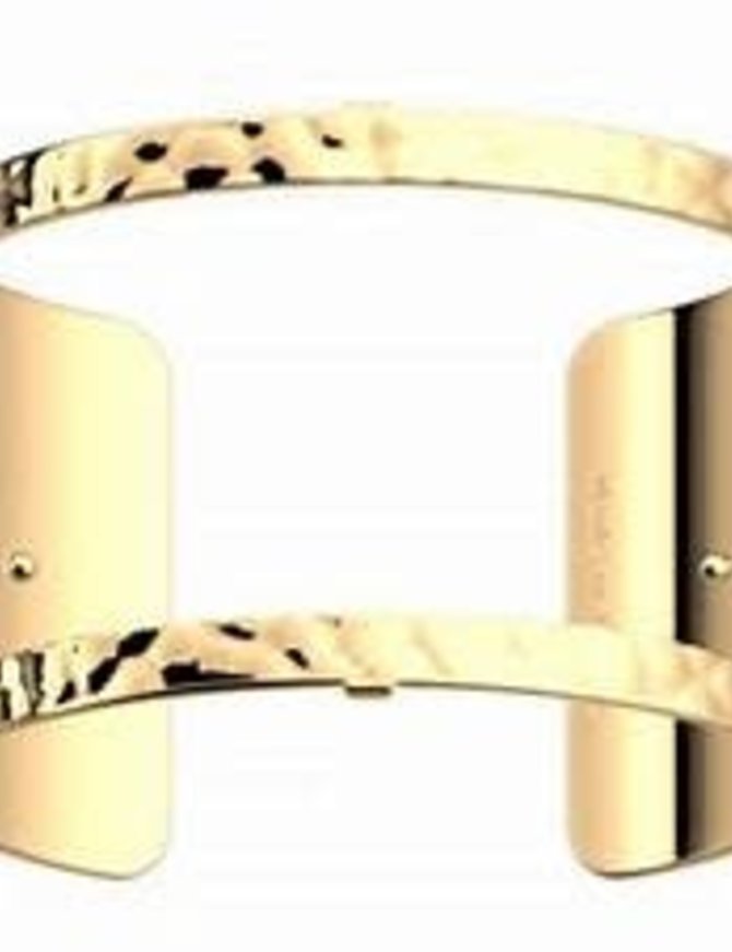 Les Georgette Bracelet doré brillant pure martelée 40 mm