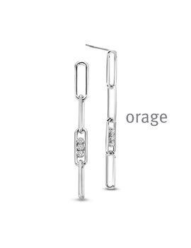 Orage Boucles d'Oreilles Argent Pendantes