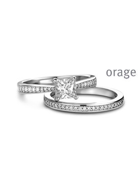 Orage Bague Double Argent T54