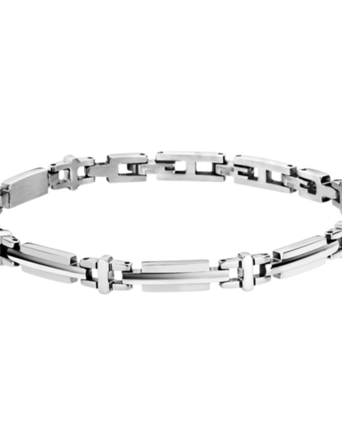 Lotus Style Bracelet Acier Fermoir Réglable