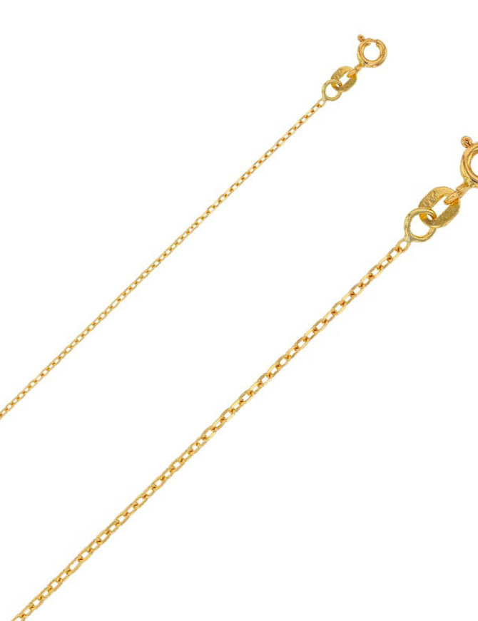 Chaine Or Jaune 18 ct  Maille Forçat Lg42 cm