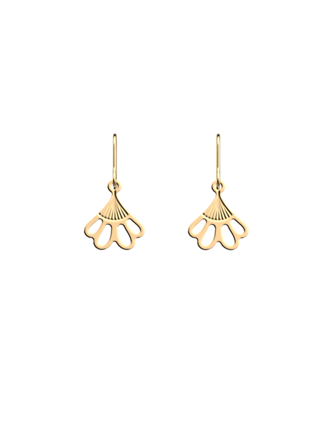 Les Georgette Boucles d'oreilles Bleuet Dormeuse 16 mm finition doré - Réf. 70379151900000