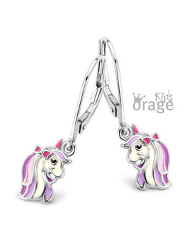 Orage Kids Boucles d'Oreilles pendantes Licorne Lila