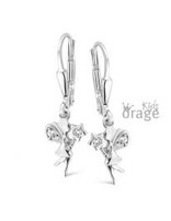Orage Kids Boucles d'Oreilles Pendantes Argent Fée Clochette